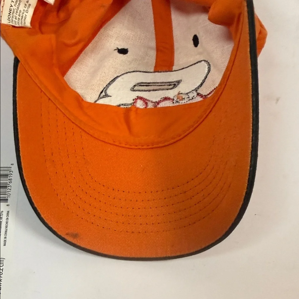 Vintage Dale Junior, NASCAR Looney Tunes hat Orange and Black Cap